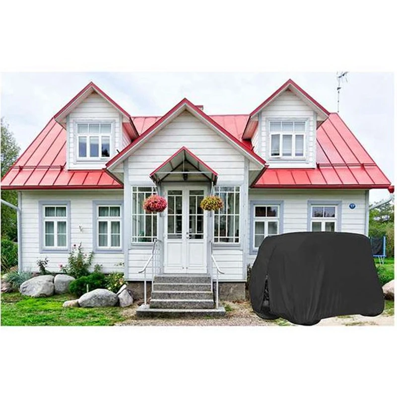 210D Waterproof Sunproof Dustproof Rain Cover 2/4 Passenger Golf Cart Cover For EZGO, Club Car,Yamaha Golf Carts