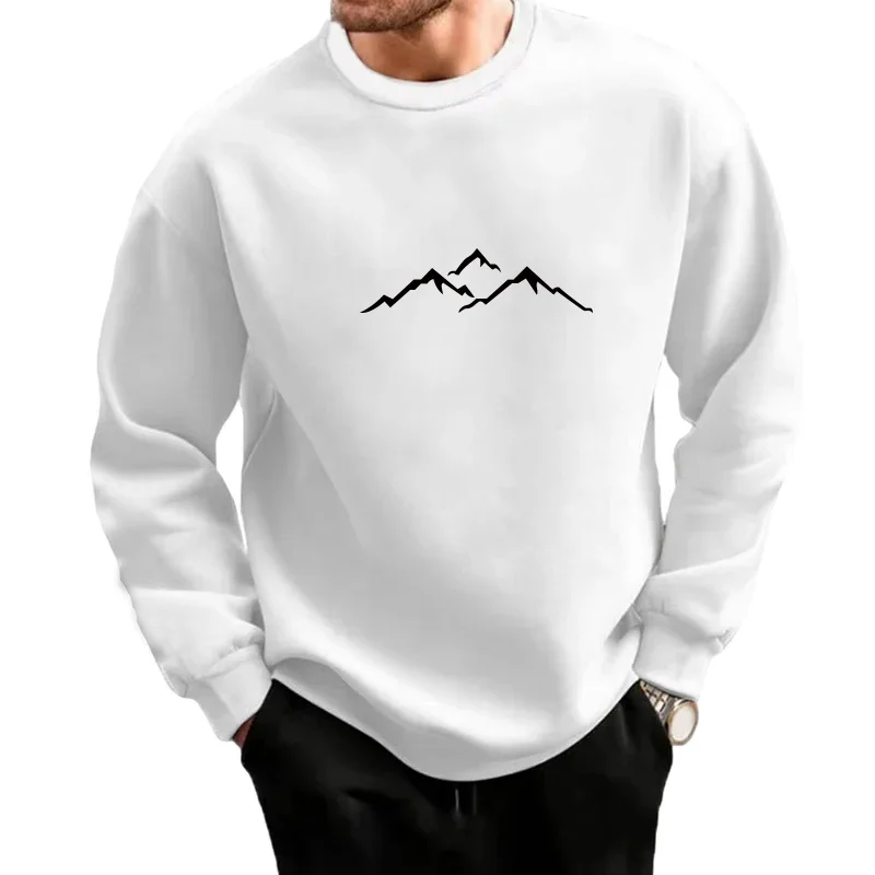Men autumn and winter fashion outdoor fitness and casual tops Spring autumn New sets of round-neck sweatshirts and jogging pants