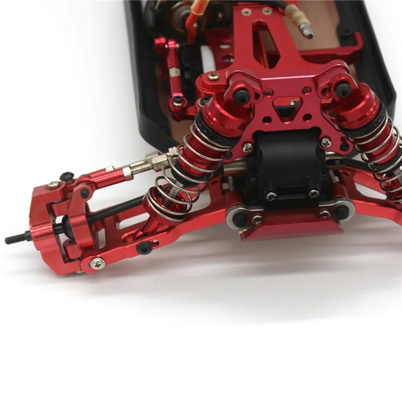 A63T-2X Metal Front Bumper For Wltoys 144001 124017 124019 RC Car Upgrade Parts Accessories,Red