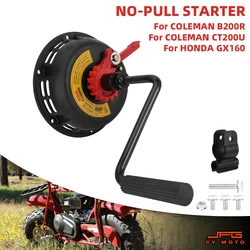 Hand Cranked No-Pull Starter For COLEMAN CT200U B200R HONDA GX160 Micro Tiller Threshing Machine Sprayer Water Pump Generator