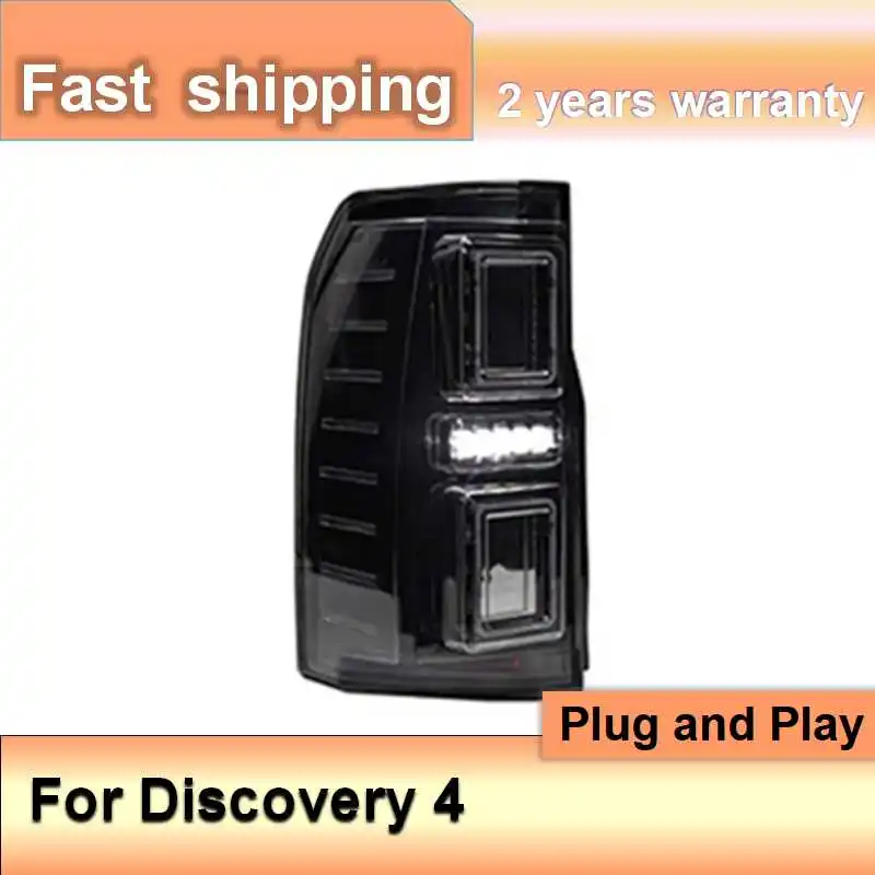 اكسسوارات السيارات لاند روفر ديسكفري 4 أضواء خلفية 2005-2016 ديسكفري 4 المصابيح الخلفية الخلفية DRL الضباب الفرامل بدوره إشارة عكس #6