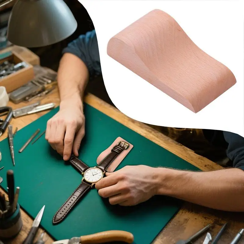 Leatherwork Watch Strap Bend Tool Leather Craft Watch Strap Wood Mold Multi-Functional Efficient Craft Projects Accessories For