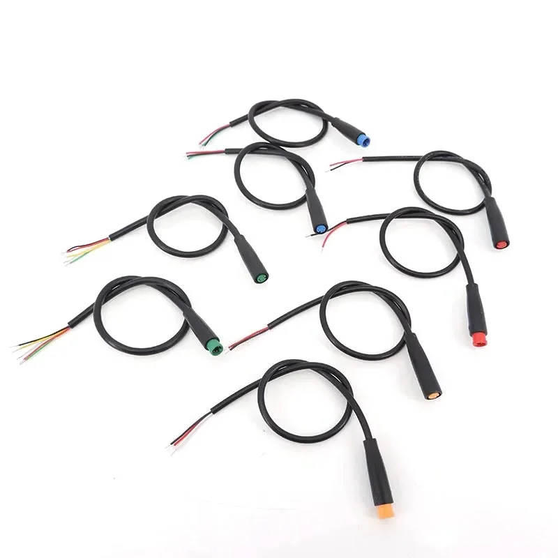 M6 Julet Electric Ebike Butt Plug 2p/3p/4p/5Pin Core Waterproof Power Cable Connector Scooter Brake Signal Sensor
