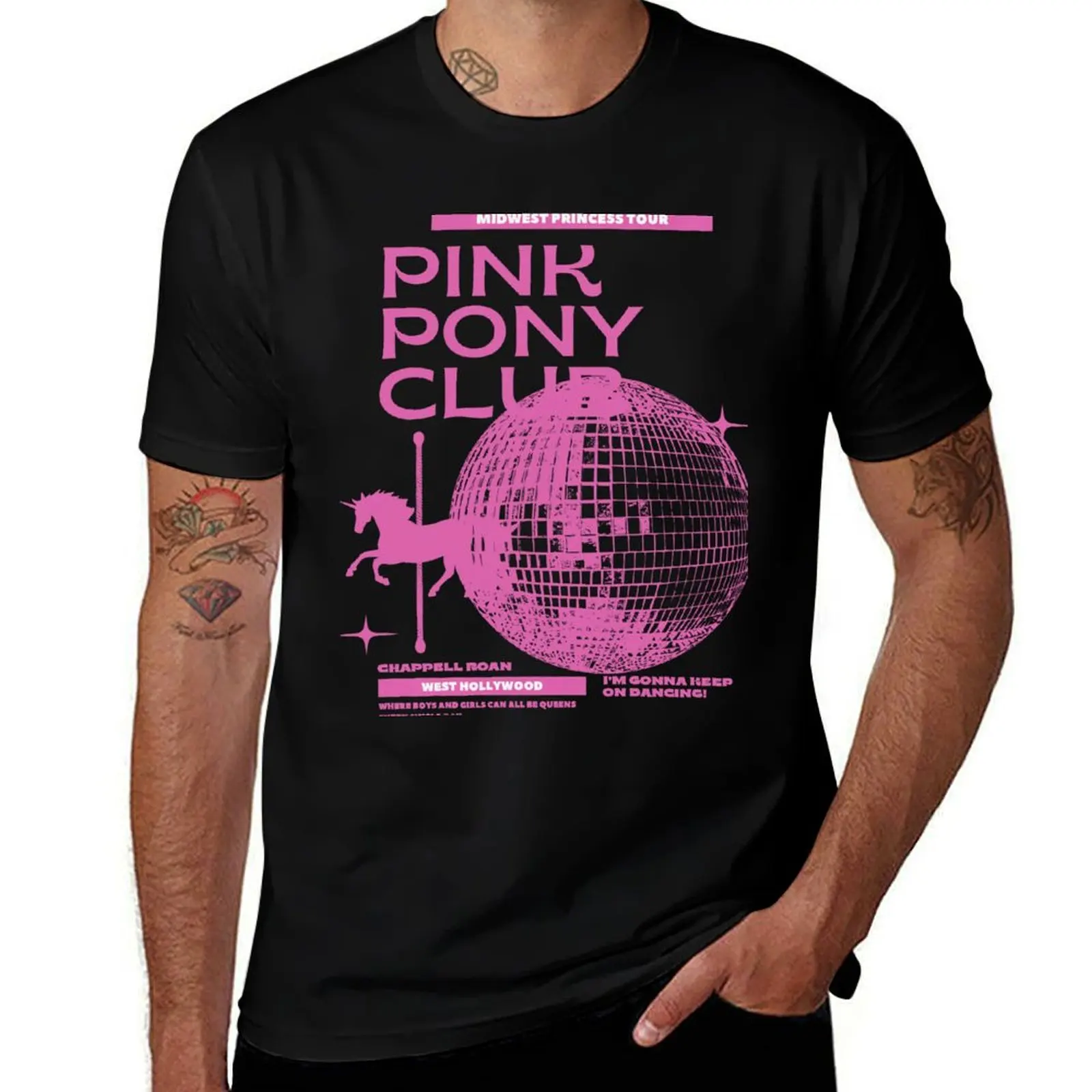 

Chappell Roan Shirt Pink Pony Club TShirt Midwest Princess Tour Sapphic Lesbian WLW Pride Music Tee T-Shirt