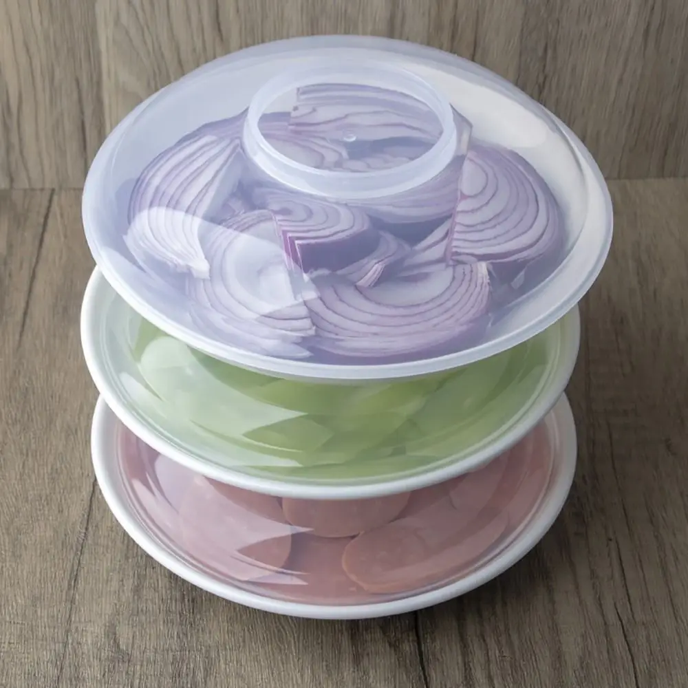1Pcs Heat Preservation Microwave Splatter Cover Bowl Fresh Lid High Temperature Resistant Microwave Heating Lid with Holes