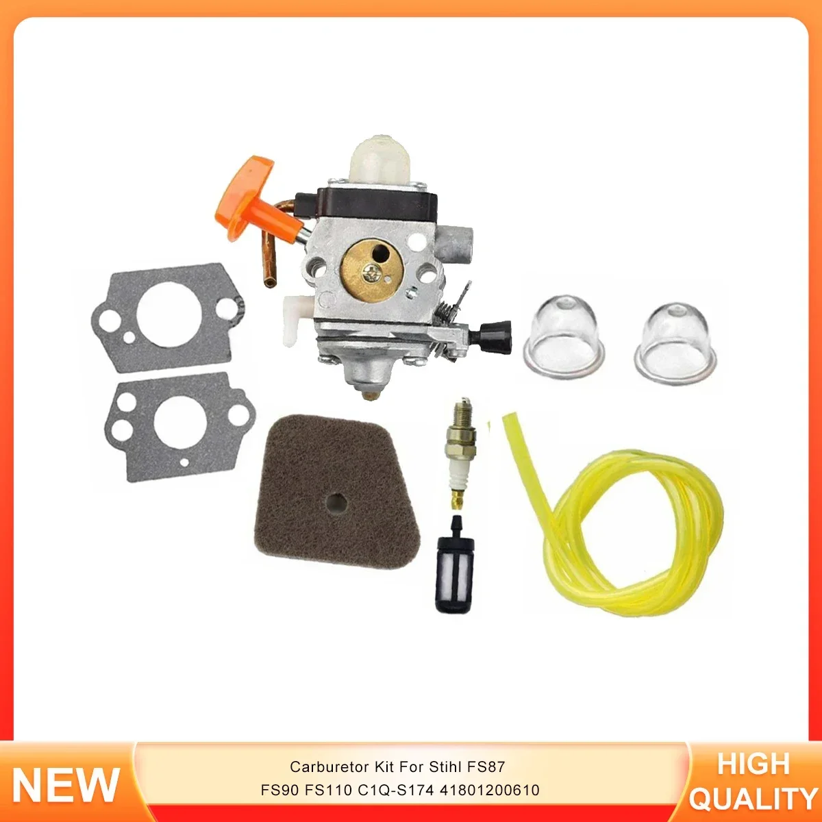 

Carburetor Kit For Stihl FS87 FS90 FS110 C1Q-S174 41801200610