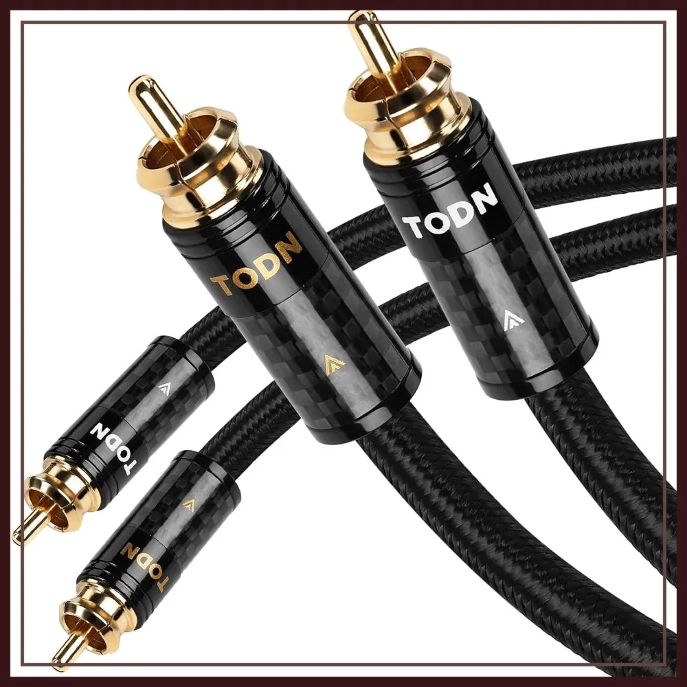 

HiFi RCA Audio Cable, Silver-Plated OCC Core, Dual Shielded, 1.64ft/0.5m, 1 Pair