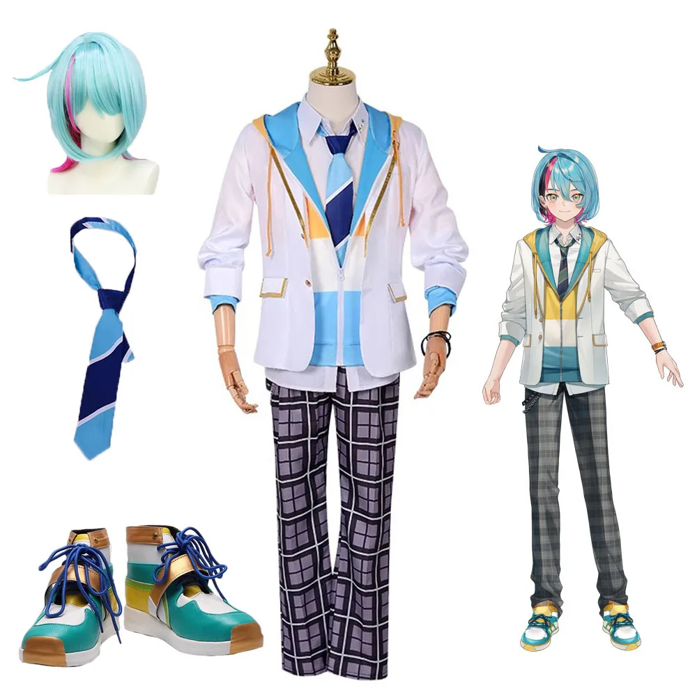 ILUNA Vtuber KYO KANEKO Cosplay Costume Anime Clothes Party Suits Halloween Carnival Uniforms Wig Shoes Full Outfits