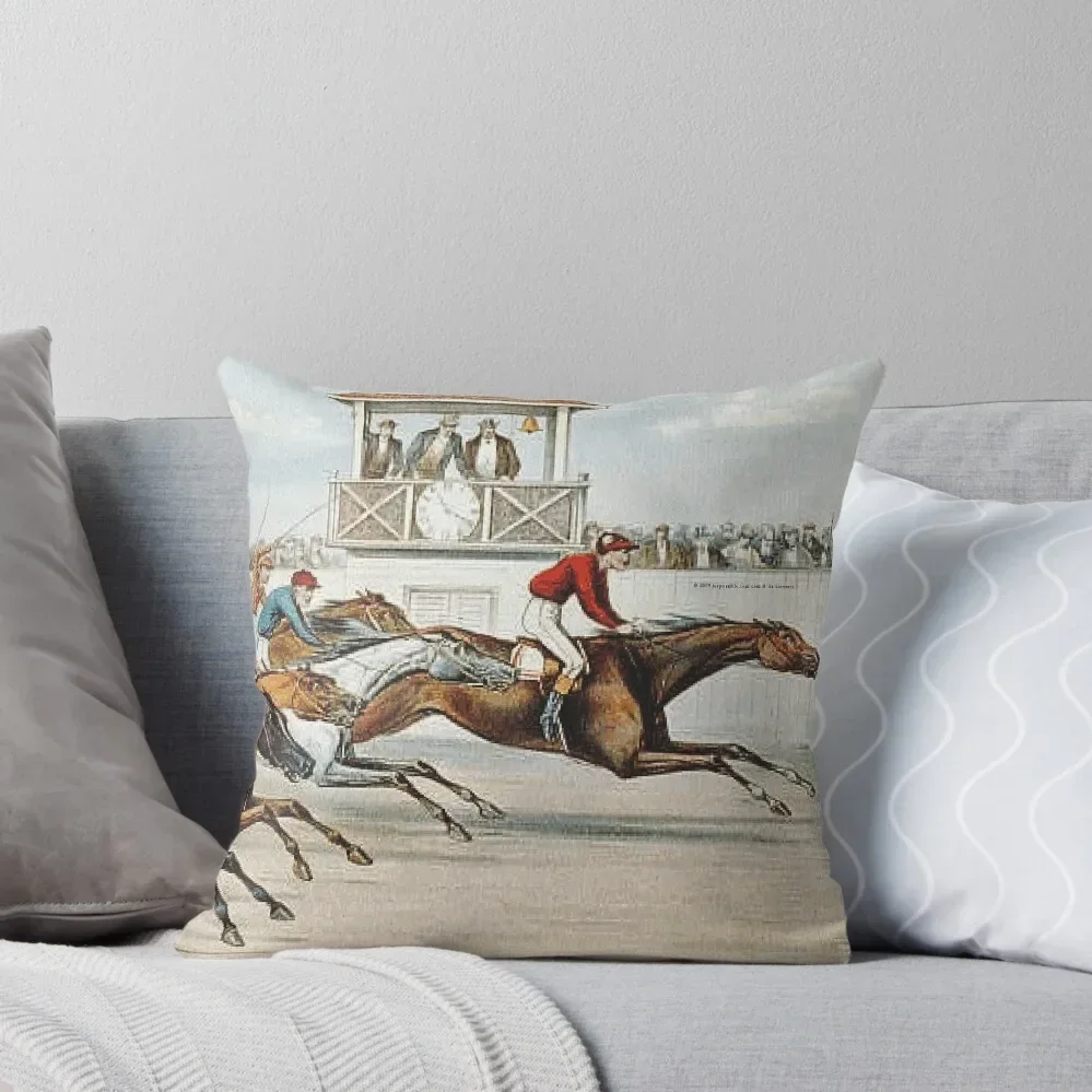 

Horse Race to Victory Throw Pillow Pillowcases Rectangular Cushion Cover Decorative Sofa Cushions Throw Pillow Covers Pillow