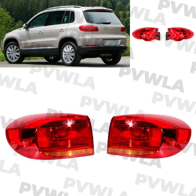 

Для VW Tiguan 2012 2013 2014 2015 2016 2017 пара левая и правая внешняя сторона без лампочек задняя лампа в сборе