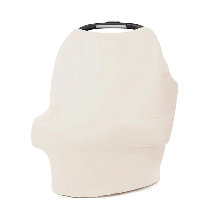 Breathable Car Seat Cover for Baby Multi use Soft Nursing Cover for Breastfeeding Stretchy Infant Carseat Canopy Stroller Covers