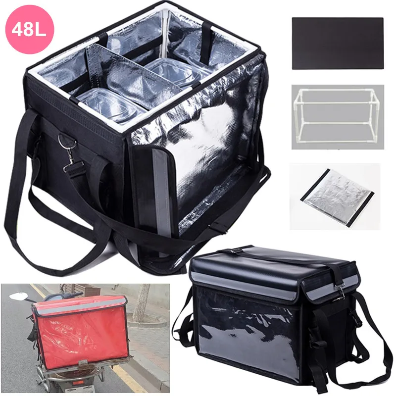 

Camping Supplies Picnic Basket Cooler Bag 48L Portable Travel Thermal Food Beach Container Insulated Tableware Handbag Lunch Box