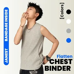 Chest Binder Vest Top Binder Chest Side Buckle Binder Corsets Front Bandage Vest Tank Breast Binder Cotton Material