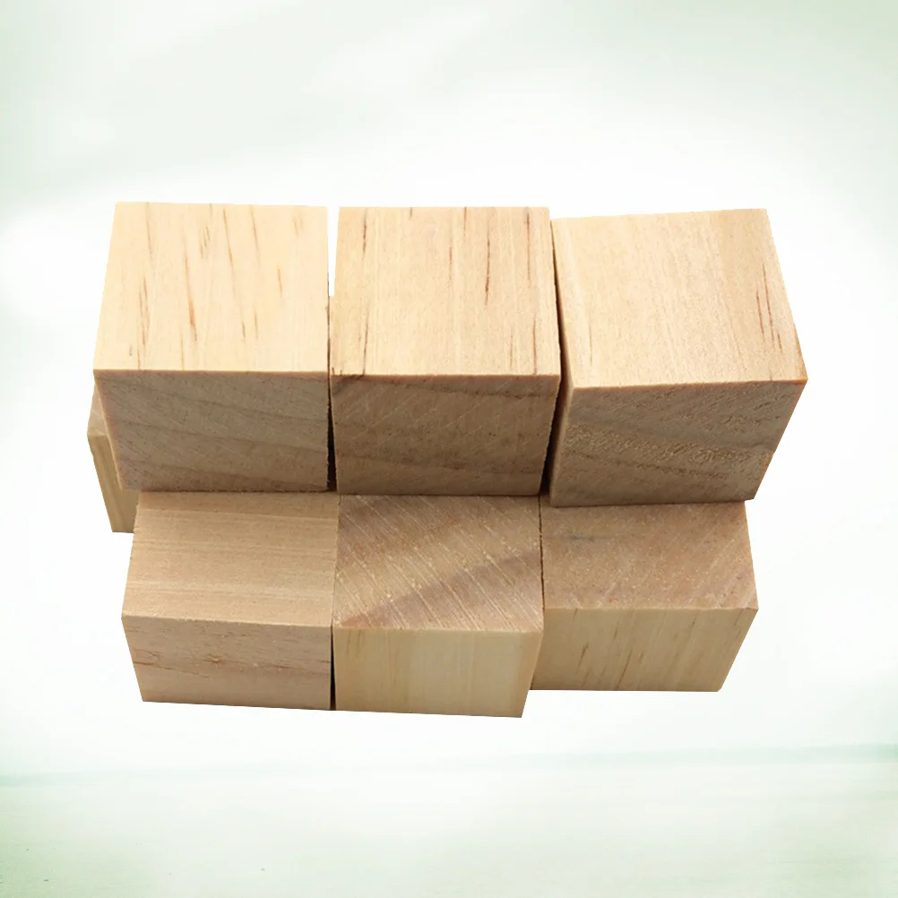 36 قطعة كتل مكعبات خشبية 38 مللي متر لم تنته خشب الصنوبر لتقوم بها بنفسك مكعبات الحرفية للمشروعات الفنية كتل صغيرة مربع الزخرفية الحرف اليدوية #2