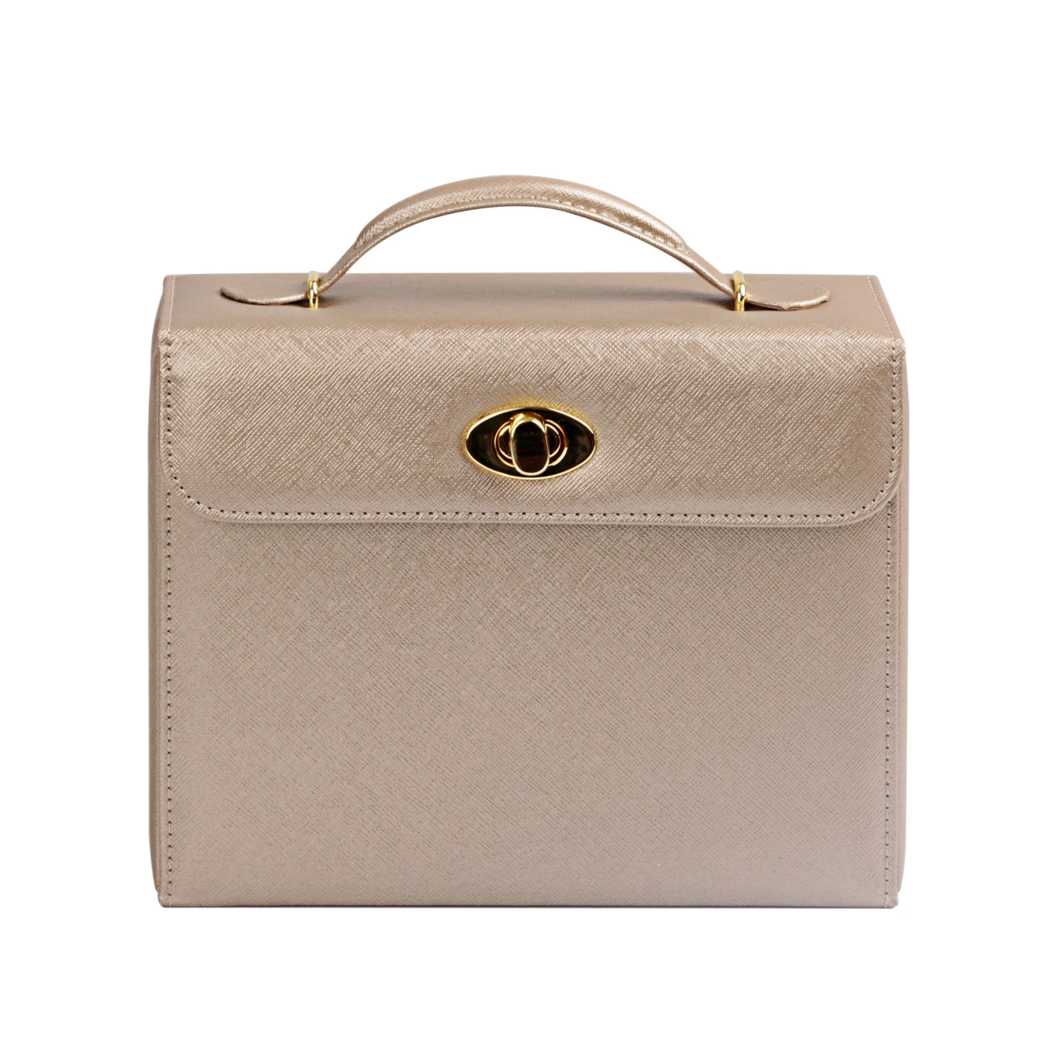 

Portable Travel Jewelry Box Organizer with Mirror Compact Storage Case for Necklaces Bracelets Earrings