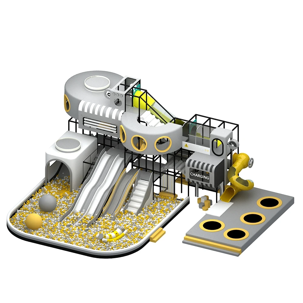 معدات ملعب داخلية تجارية، منطقة لعب ناعمة، شرائح للتعليم المبكر لترفيه مركز رياض الأطفال #2