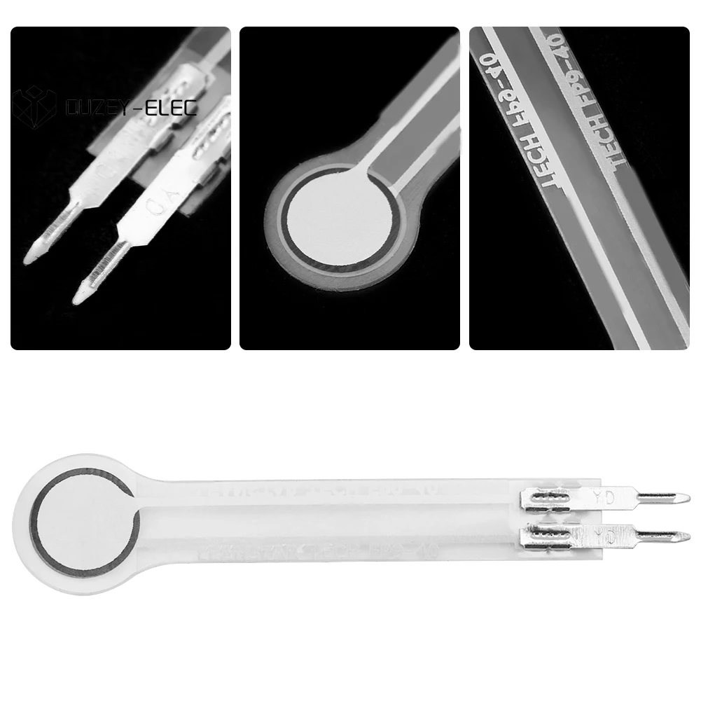 DF9-40 0-20kg lapisan tipis tipe resistensi tinggi tekanan Senso 20Kg Resistor tekanan fleksibel sinyal listrik Akurasi Tinggi