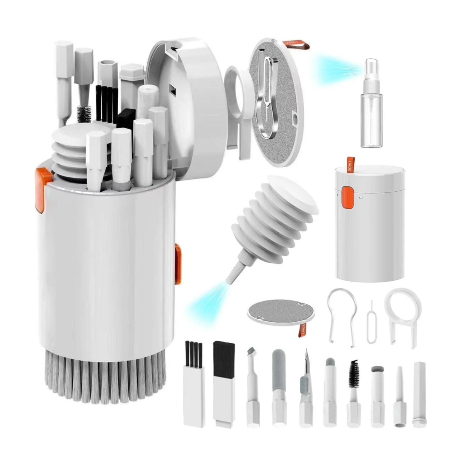 Cleaning Tool Set Is Suitable for iPhone Charging Ports and Crevice Brushes, AirPods Cleaning Sticks, Computer Keyboard Brushes,