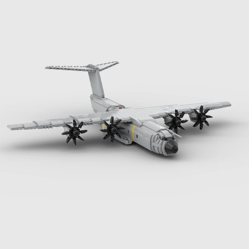 Military Equipment MOC Airbus A400 M Large Transport Aircraft Building Blocks Assemble Model Display Children\'s Toys Gifts