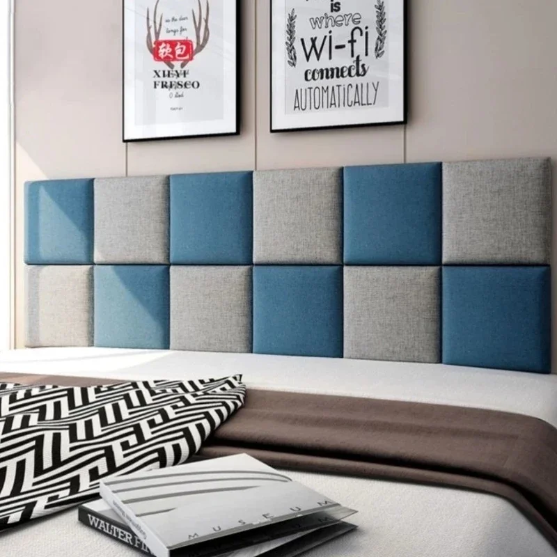Thick Headboard Self-Adhesive Soft Bag Anti-Collision Tatami 3D Stereo Stickers Bedroom Tete de lit Cabecero Wall Decoration