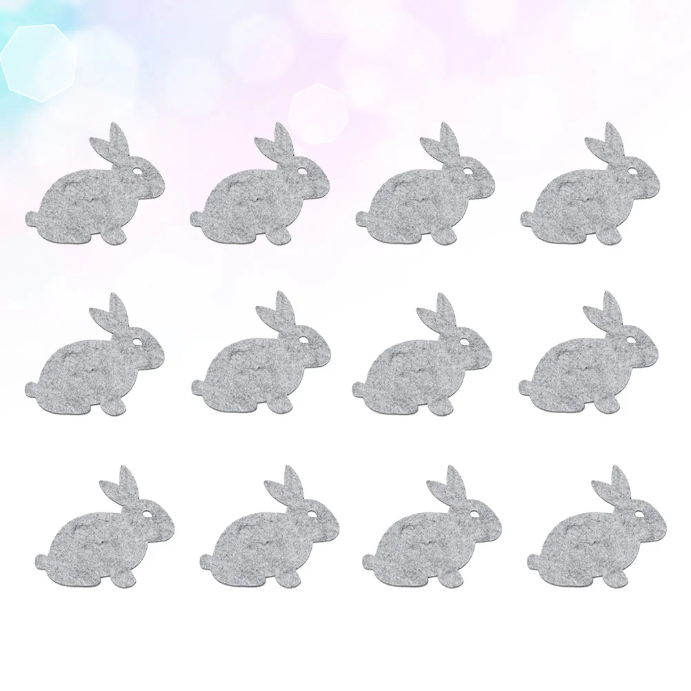 24 قطعة من مفرش طاولة عيد الفصح على شكل أرنب رمادي، مفرش طاولة من القماش، وسادة أدوات مائدة للمنزل والمطعم، تستخدم مفرش طاولة عيد الفصح #5