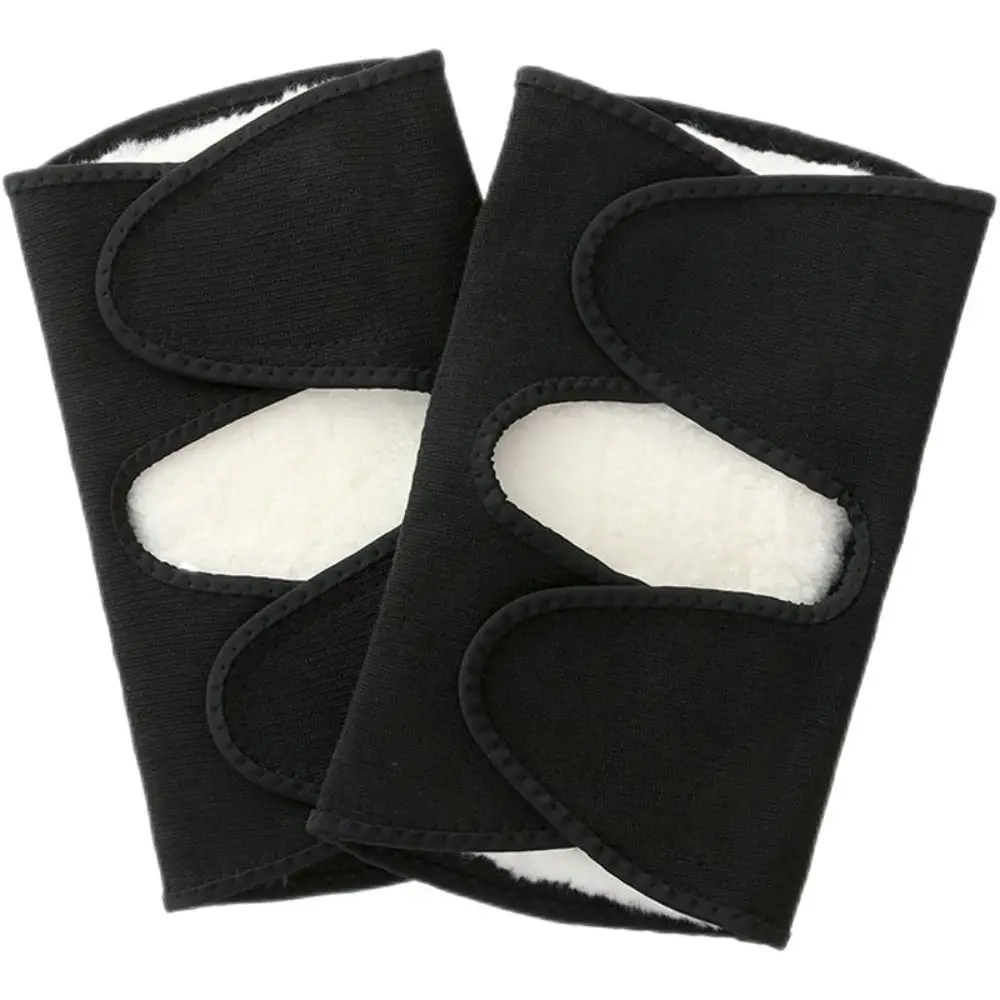 

Регулируемый стиль плюс бархатные зимние наколенники Утолщенные легкие рукава для ног Теплые холодостойкие теплые наколенники Футбольные