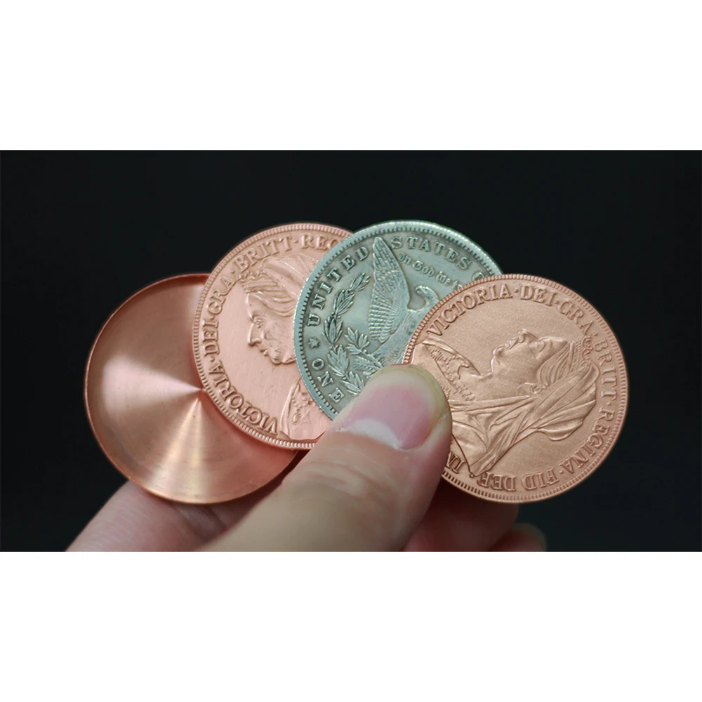 Sun and Moon Coin Set by Oliver Magic Coin Magic Tricks Close Up Magic Magia Magie Magicians Prop Illusion Gimmick +Tutorial