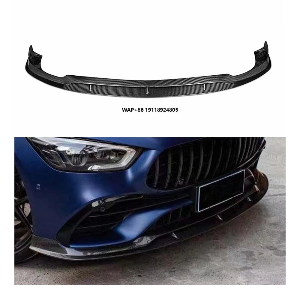 

Prepreg Dry Carbon Fiber Bodykit Front Bumper Lip Diffuser Spoiler Splitter for Benz AMG GT43 GT50 GT53