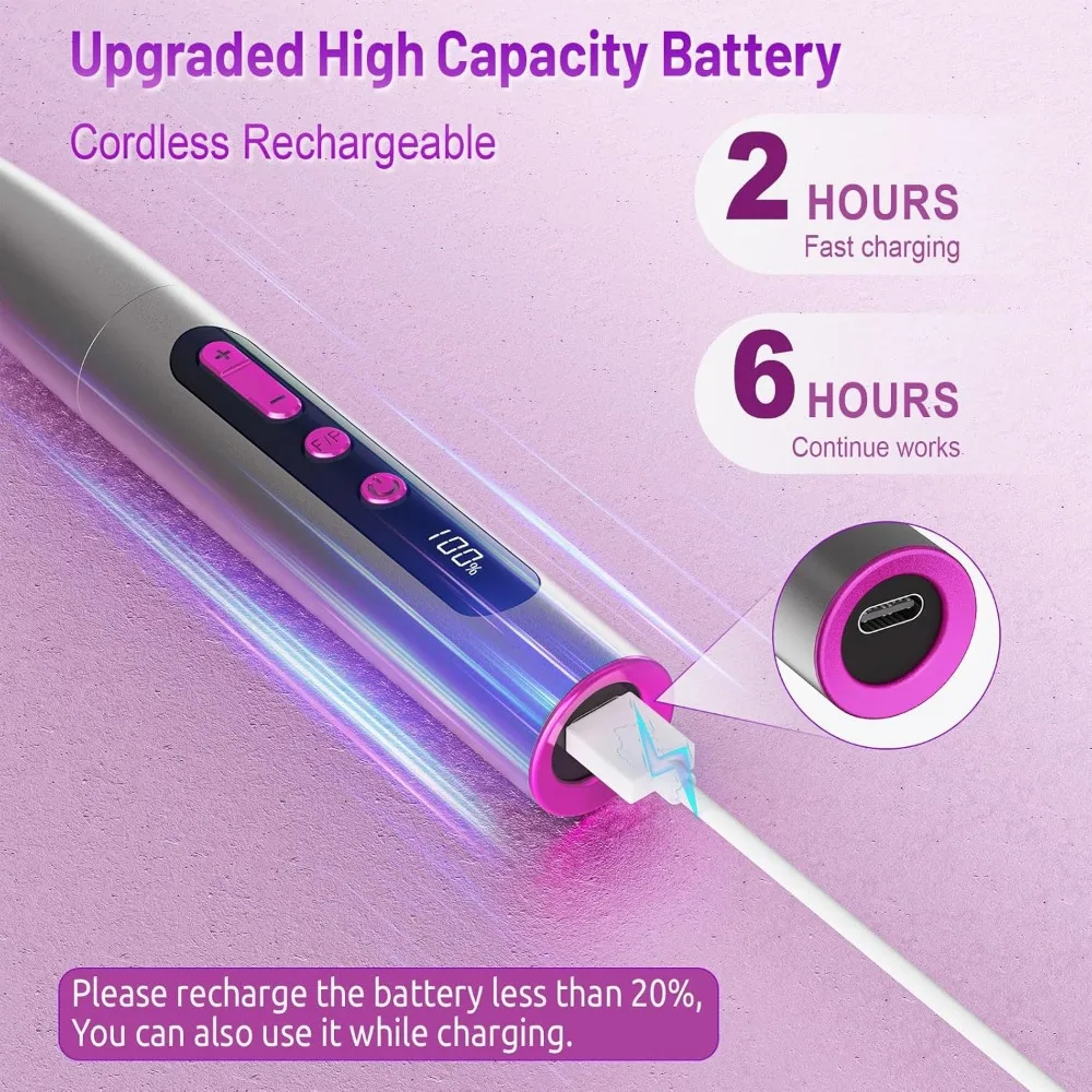 Cordless Electric Nail Drill Professional, Acrylic Nail Kit for Nail Polish Remover, Electric Nail File Buffer Grinder, Portable