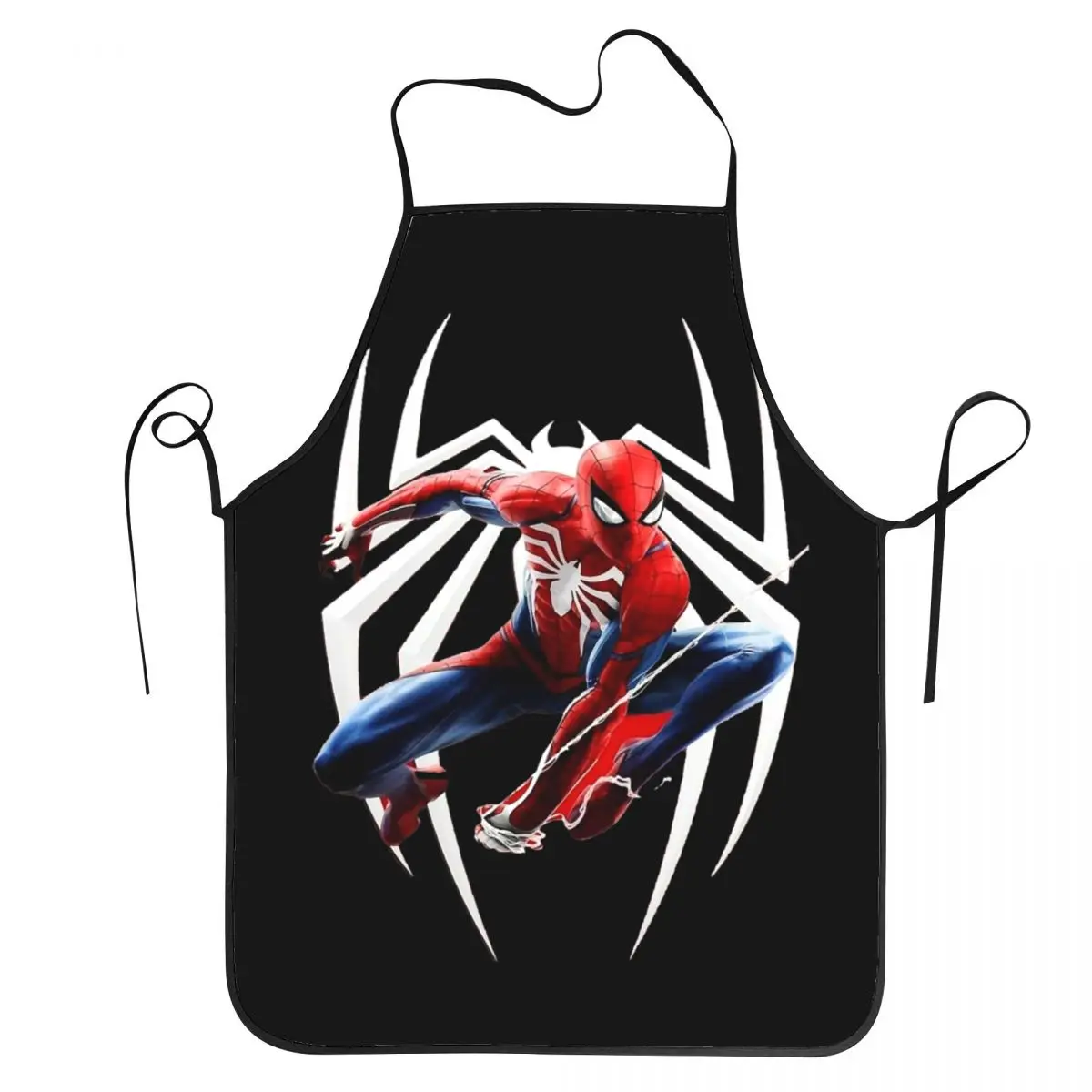 Spider Superhero Spider Man Apron Water & Oil Resistant Adjustable Baking Aprons for Men Women Chef Gifts