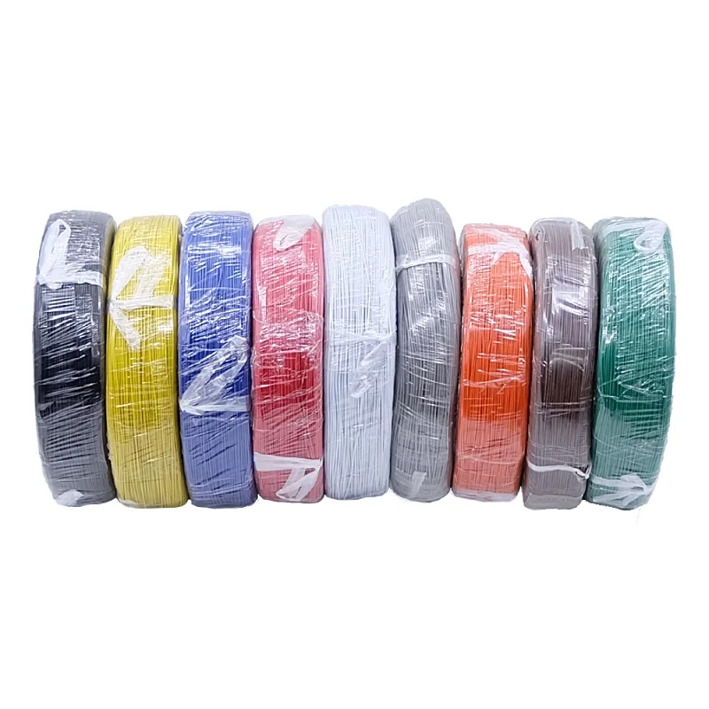 Copper Wire Single Core Cable 26 24 22 20 18 AWG PVC Insulation Solid Tinned Plated Cord Electric Line DIY LED Cable UL1007 Wire