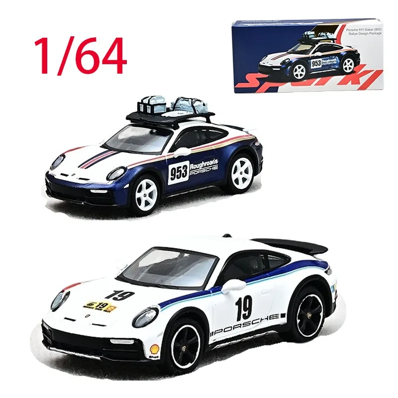 

TINYxSparky, литая под давлением модель автомобиля из сплава Porsche в масштабе 1/64, модель автомобиля Porsche 911двойной автомобиль, игрушки для мальчиков, оригинальная коробка на складе