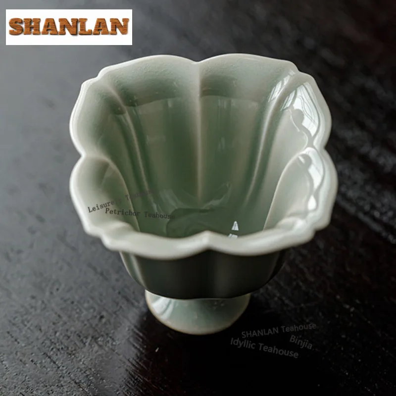 

35ml Banana Moonlit Teacup Ancient Tea Bowl Water Jug Tea-tasting Fragrance Cup Chazhan Master Cups For Tea Craft Gifts Craft