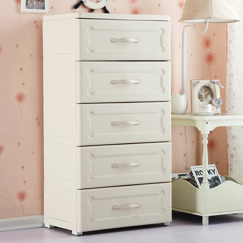 European-style plastic baby storage cabinet locker drawer multi-layer combination finishing cabinet chest of drawers