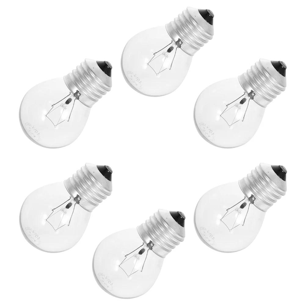 

6Pcs Clear Tungsten Filament Bulbs E27 LED Bulb Lamp 40W Decorative Light Bulbs Suitable for Bedroom Kitchen Cafe Restaurant