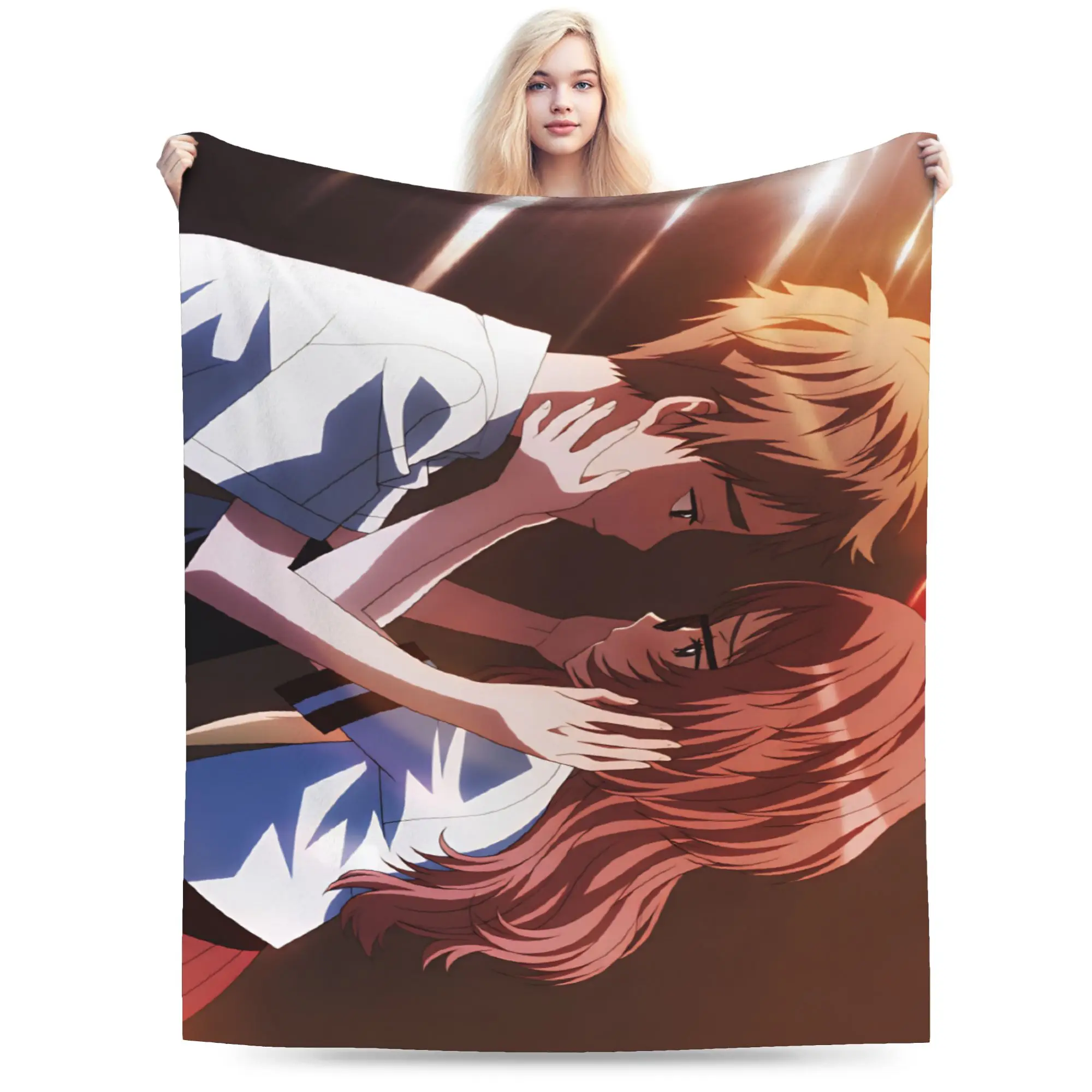 The Girl I Like Forgot Her Glasses Throw Blanket Soft Comfy Trend Blankets  For Outdoor Picnic Flannel Bedspread Bed Cover