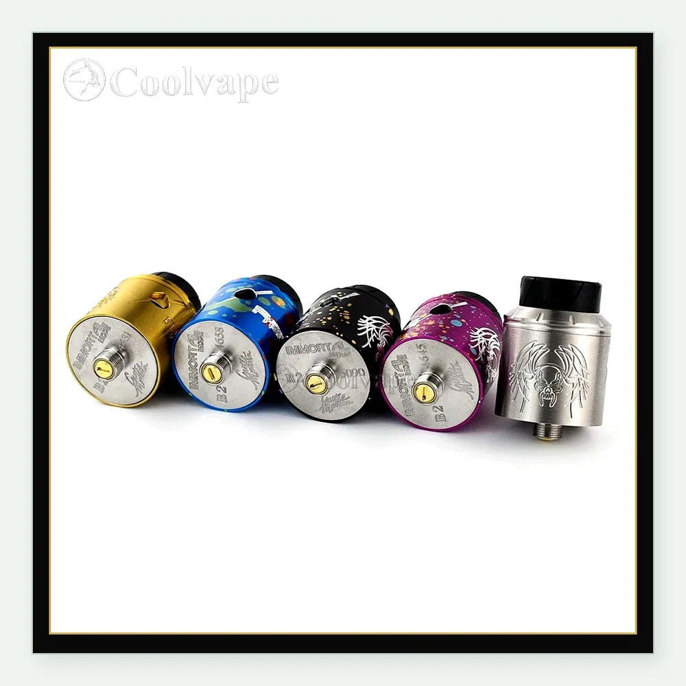 Wolfcoolvape Reckoning RDA 25mm Rebuildable Atomizer with BF Pin, Adjustable Airflow for Single or Mesh Coils
