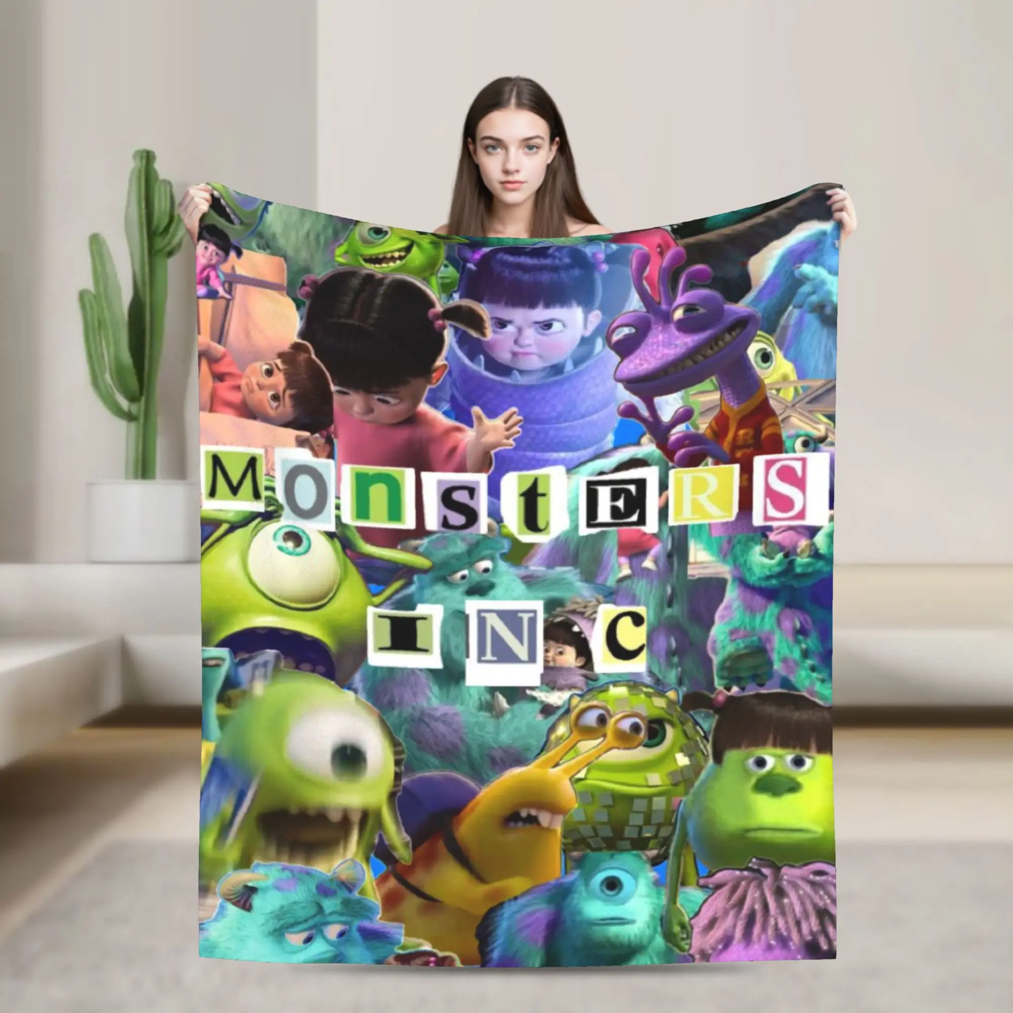 

Одеяло Университета монстров, теплое уютное пушистое одеяло для кровати, покрывала разных размеров 50x60 дюймов