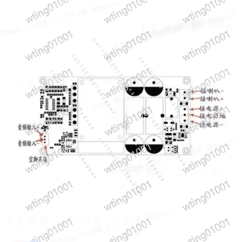 for IRS2092S Mono Channel Digital Amplifier Board High Power 1000W Module HiFi Stage Subwoofer Audio Amplifier