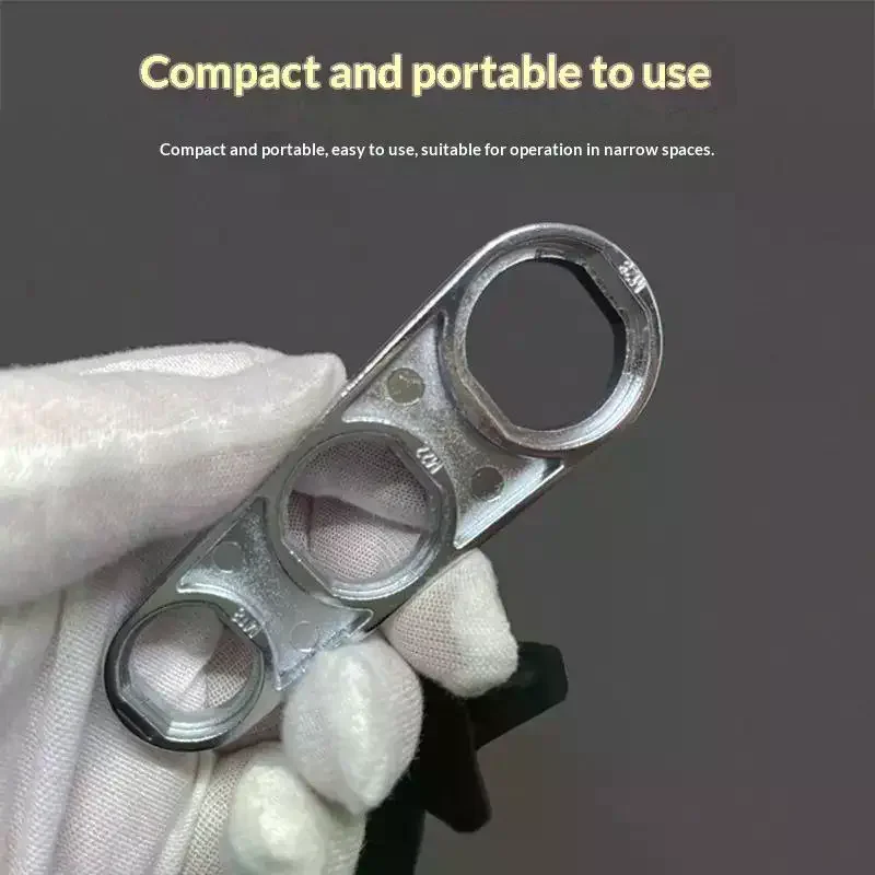 2 In 1 Faucet Aerator Installation Wrench 2pcs Portable Water Flow Adjusting Tool for Home Daily Faucet Repair Work