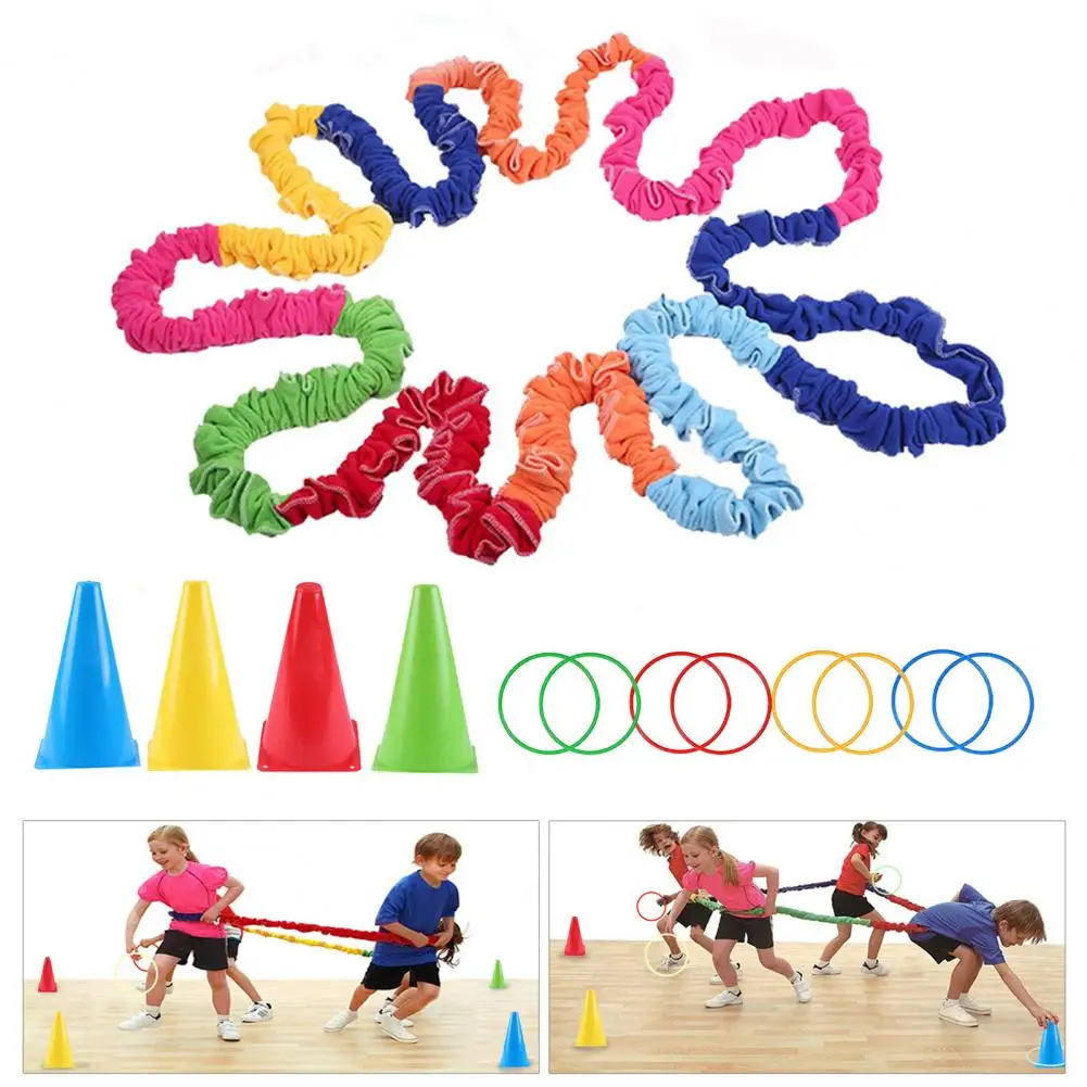

Kids Elastic Rope Outdoor Games Team Sport Entertainment Toys Children Elasticity Rope Circle Running Push For Kids Sensory Rope
