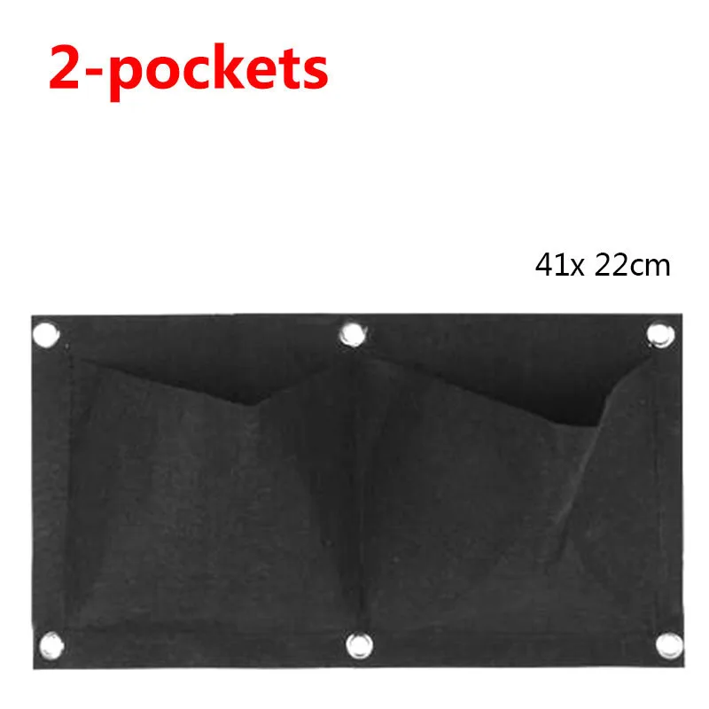 2/3/4/6/9 Pockets Plant Grow Bags Planter Vertical Garden Vegetable Living Garden Bag Wall Hanging Planter Growing Bags F1