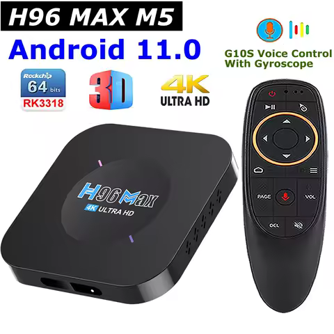 H96 MAX M5 Rockchip RK3318 Android 11 TV box 2GB 16GB 4K Wifi 3D Media Player 1GB 8GB Google Voice Control Set Top Box