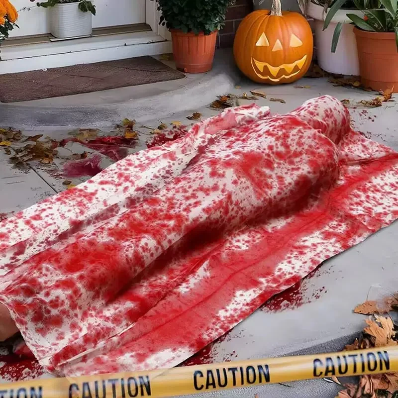 Halloween blood cloth fake corpse horror props pendant haunted house secret room trick scary scene arrangement pendant