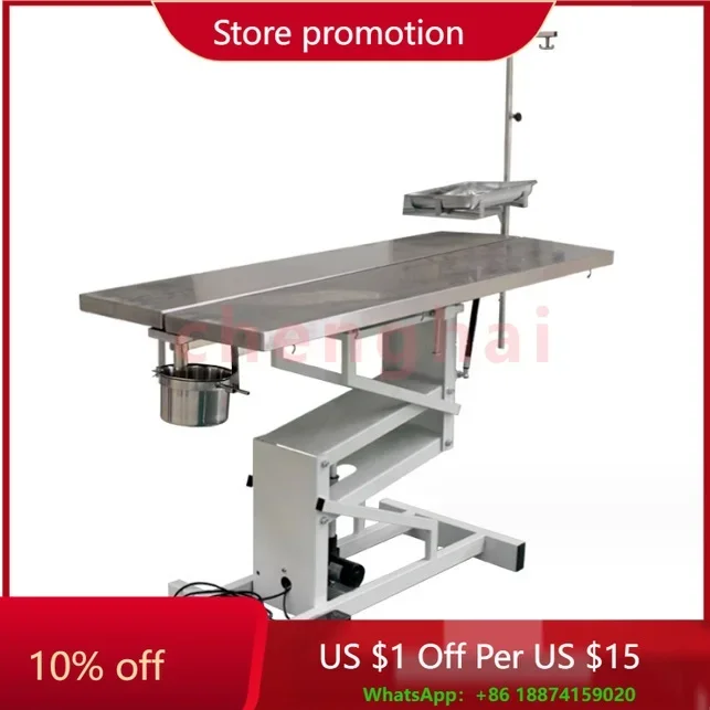 Factory Wholesales Stainless Steel Lifting Pet Operating Table Animals Surgical Examination Table for Pet Shop