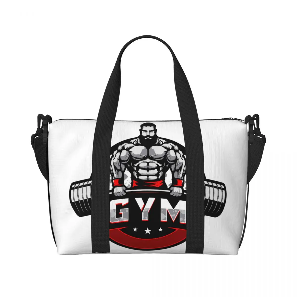 Custom Bodybuilding Gym Beach Tote Bag Women Fitness Muscle Big Compartment Gym Beach Travel Bags