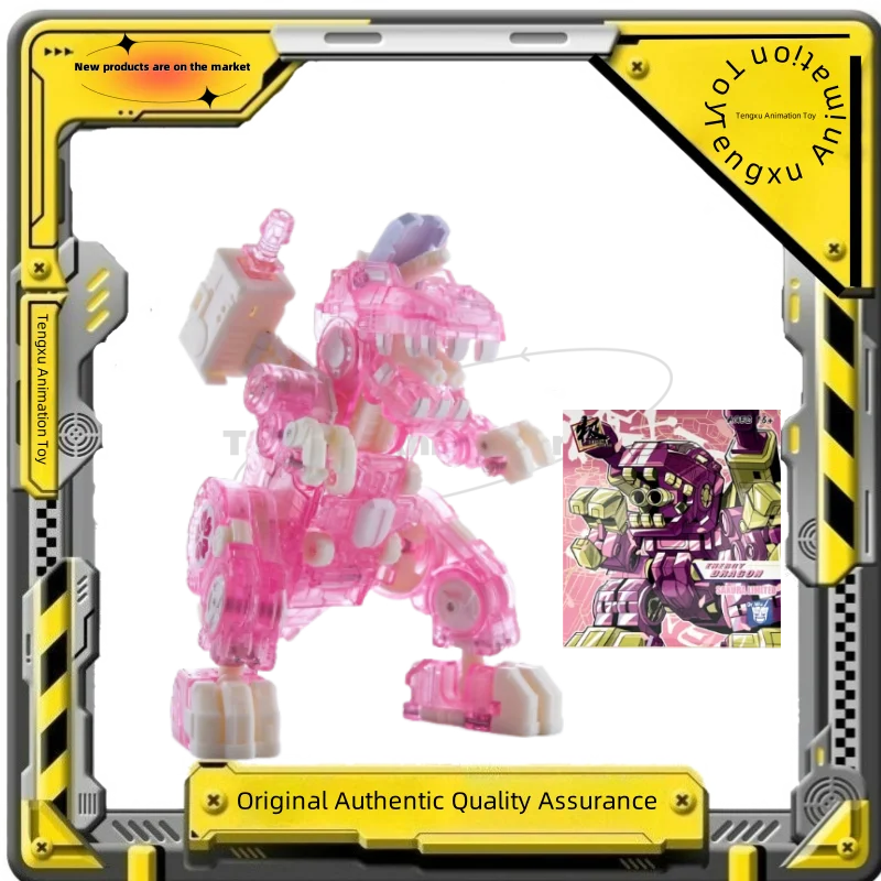 

【Spot Goods】Original Transformation Toy Doctor Wu DW-E18S Pink Transparent Iron Dragon Three Transformation Base Action Doll