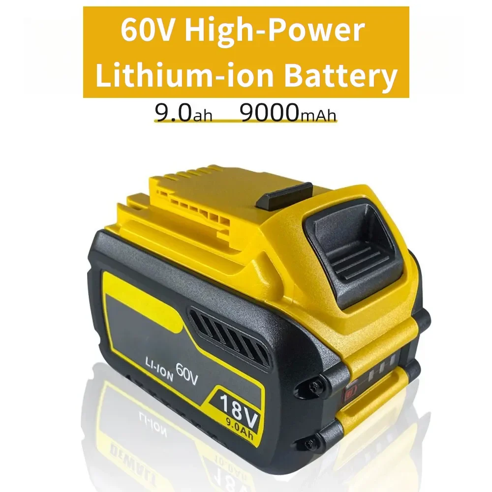 Original Lithium‑ion Battery DCB606 For DeWalt Power Tools 20V-6Ah Intelligent Variable‑Voltage 60V‑2Ah
