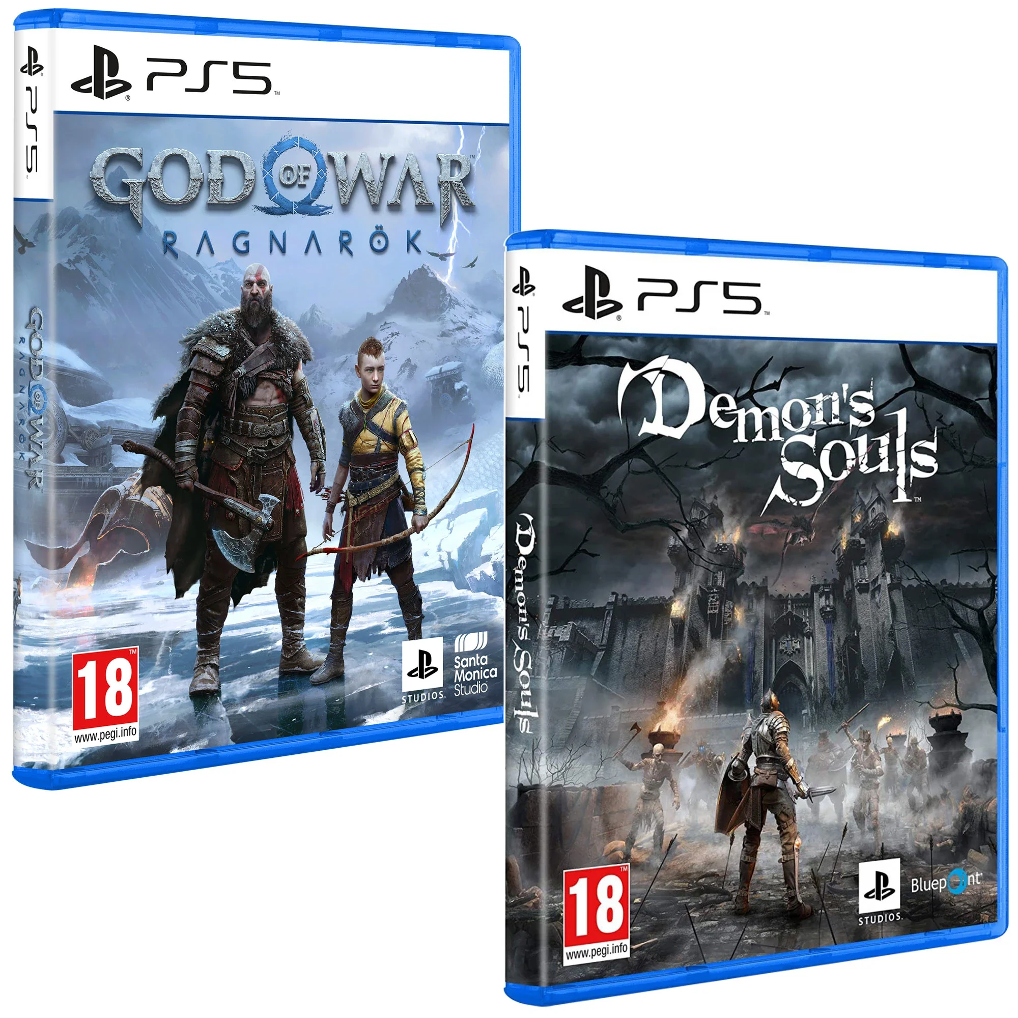 Pack PS5 God of War Ragnarök + Demon's Souls Remake | Juegos PlayStation 5 Originales