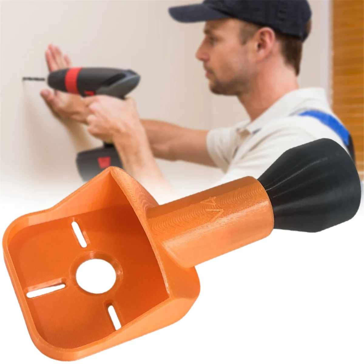 

AA98 High Efficiency Wall Drilling Dust Collector Box Large Capacity Drill Dust Collector Universal Easy Installation